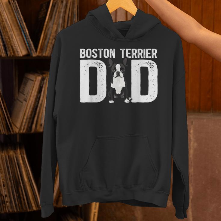 Boston Terrier Dad Of A Bostie Dad Bostie Father Unisex Hoodie, Boston Terrier Dad Hoodies, gift for family, gift for coworker