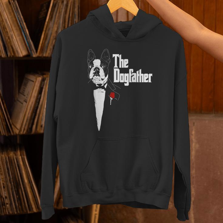 Boston Terrier Dad The DogFather Shirt Boston Terrier Unisex Hoodie, Boston Terrier Dad Hoodies, gift for family, gift for coworker