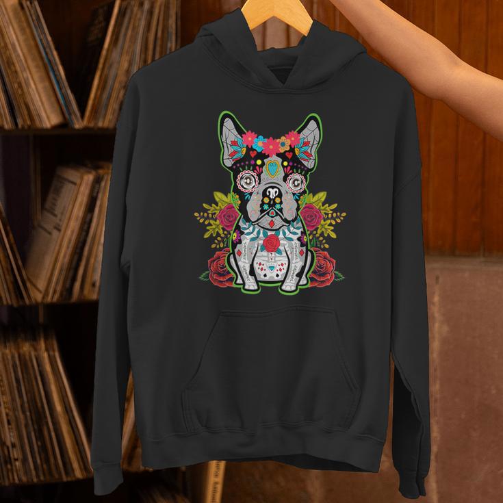 Boston Terrier Dia De Los Muertos Day Of The Dead Dog Skull For Men Women Kids Unisex Hoodie, gift for family, gift for coworker