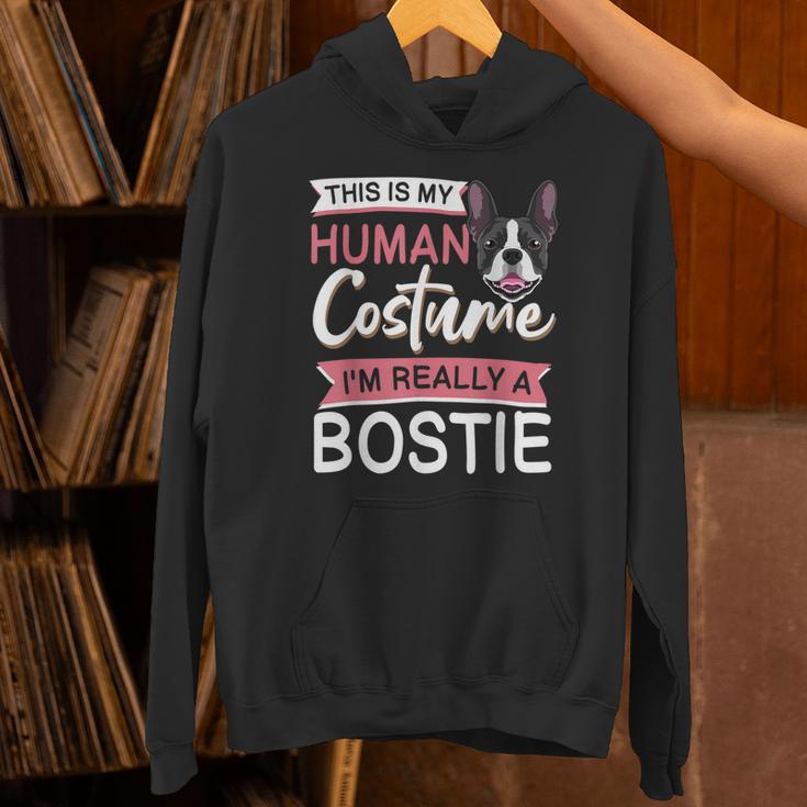 Boston Terrier Dog Bostie Halloween Costume Dog For Kids Unisex Hoodie, Boston Terrier Halloween Hoodies, gift for family, gift for coworker