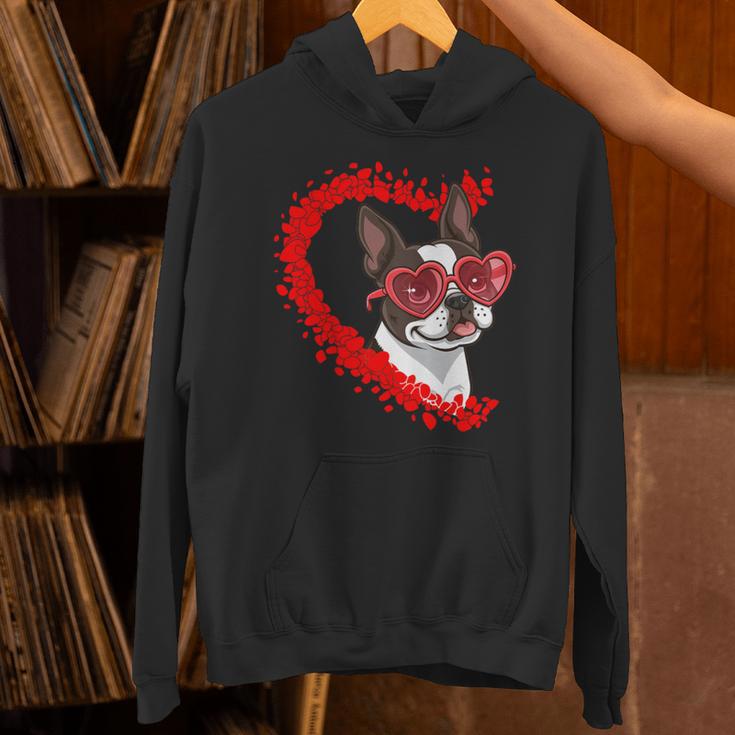 Boston Terrier Dog Mom Dad Valentine’s Day Pet Lover For Men Women Kids Unisex Hoodie, Boston Terrier Mom Hoodies, Boston Terrier Dad Hoodies, gift for family, gift for coworker