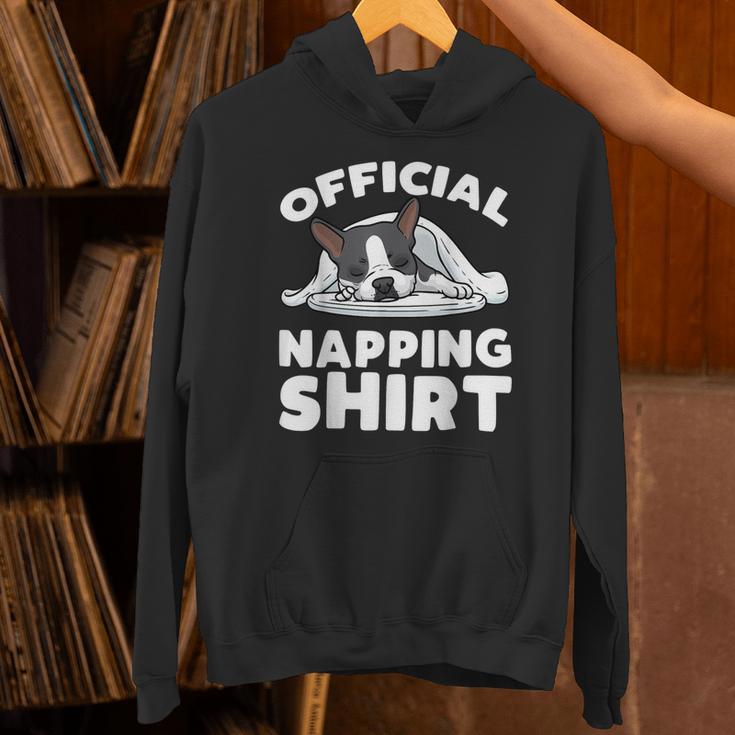 Boston Terrier Dog Official Sleeping Shirt Men Women Kids Unisex Hoodie, gift for family, gift for coworker