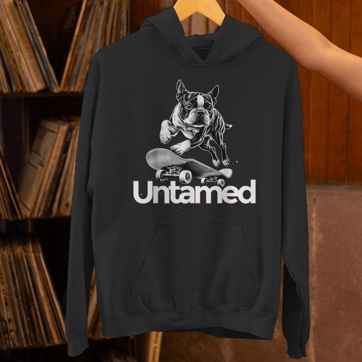 Boston Terrier Dog Untamed For Men Women Unisex Hoodie, gift for family, gift for coworker