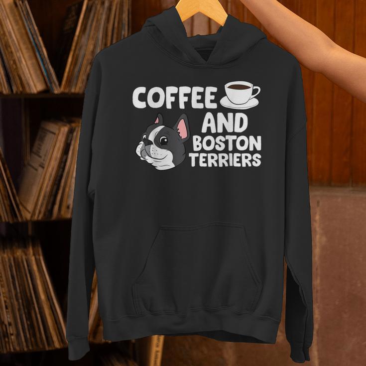 Boston Terrier Lover Coffee And Boston Terriers Unisex Hoodie, gift for family, gift for coworker
