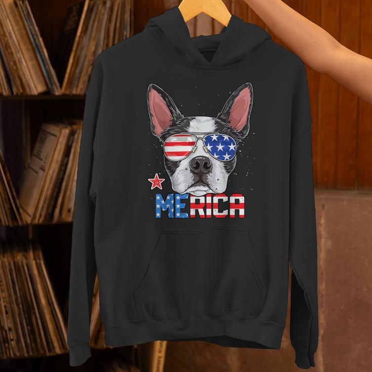 Boston Terrier Merica 4th Of July T Shirt Men Boys Dog Puppy Unisex Hoodie, Boston Terrier 4th Of July Hoodies, gift for family, gift for coworker
