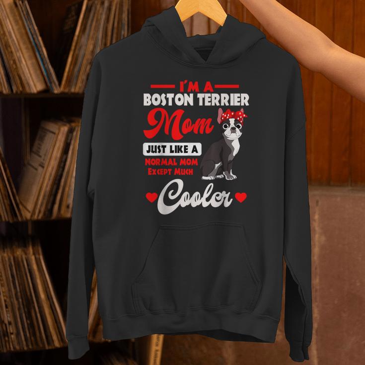 Boston Terrier Mom American Gentleman Dog Mother's Day Unisex Hoodie, Boston Terrier Mom Hoodies, American Boston Terrier Hoodies, gift for family, gift for coworker