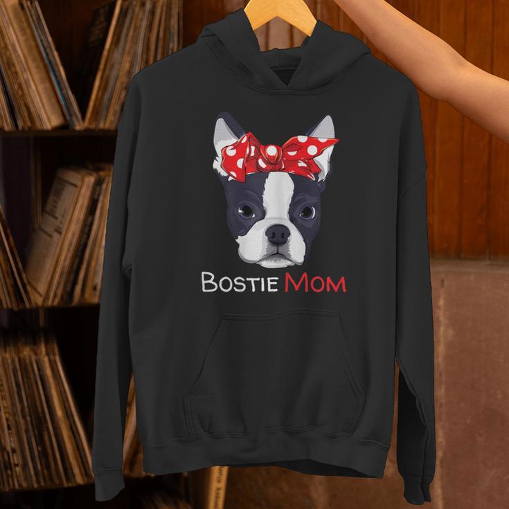 Boston Terrier Mom Bostie Women Girls Unisex Hoodie, Boston Terrier Mom Hoodies, gift for family, gift for coworker