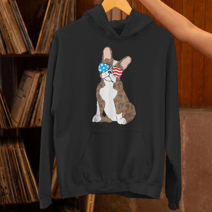 Brindle Boston Terrier Dog Patriotic Shirt USA Flag Unisex Hoodie, Patriotic Boston Terrier Hoodies, gift for family, gift for coworker