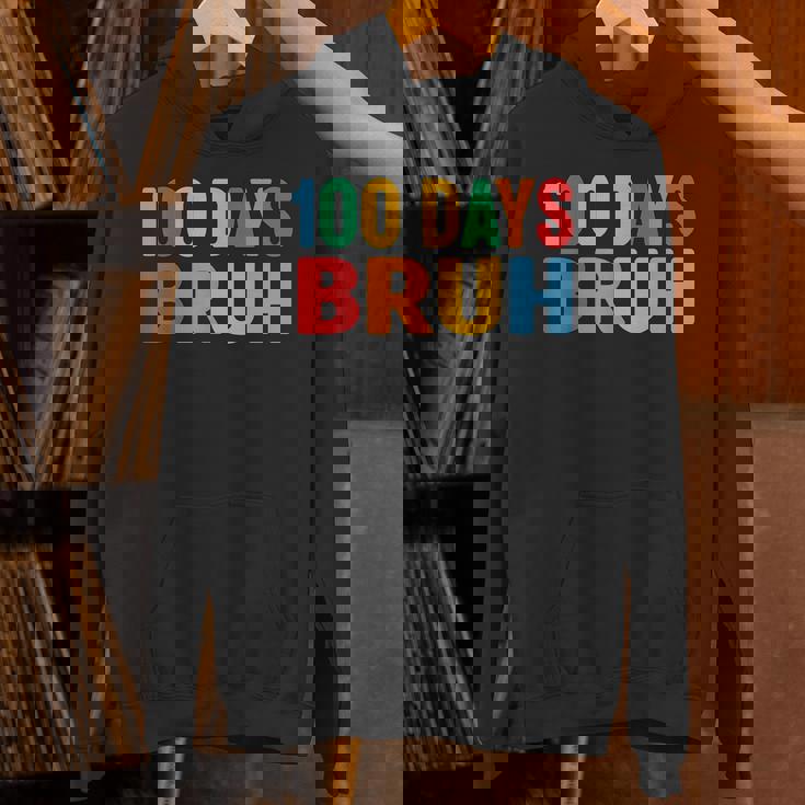 Bruh 100Th Day Ofchool 100 Days Ofchool シャツ キッズ 男の子 パーカー