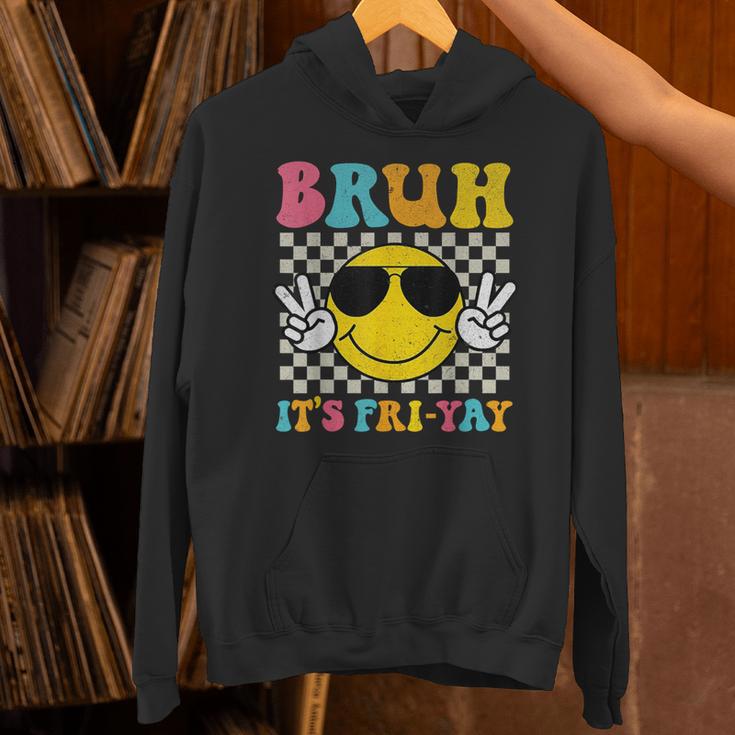 Bruh It's Fri-Yay Friday Weekend Smile Face Teacher Student Unisex Hoodie, gift for family, gift for coworker Bruh It's Fri-Yay Friday Weekend Smile Face Teacher Student Unisex Hoodie, gift for family, gift for coworker