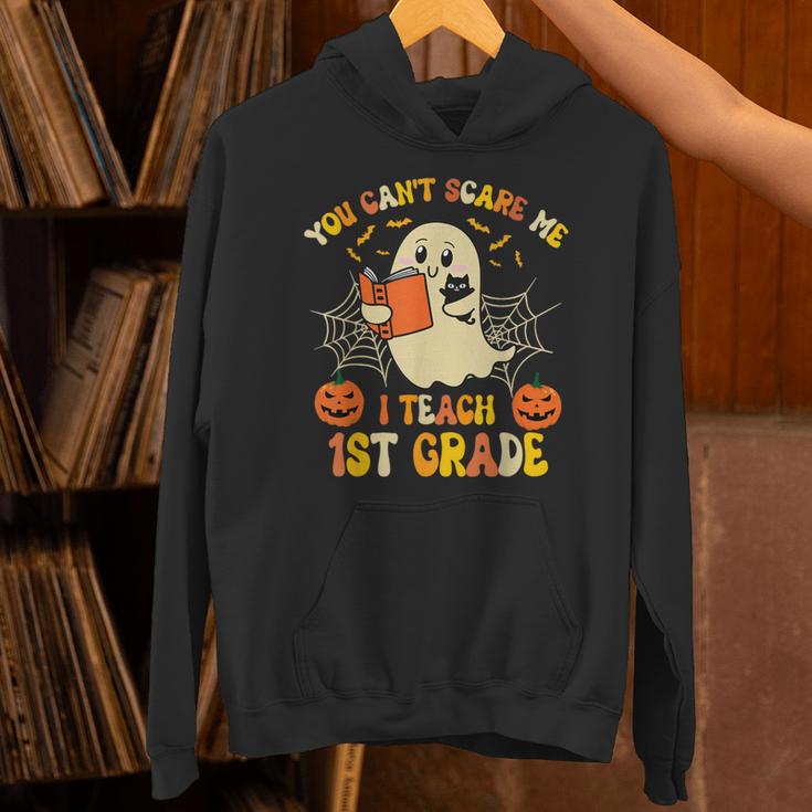 You Can't Scare Me I Teach First Grade Halloween Teacher Unisex Hoodie, First Grade Teacher Hoodies, gift for family, gift for coworker You Can't Scare Me I Teach First Grade Halloween Teacher Unisex Hoodie, First Grade Teacher Hoodies, gift for family, gift for coworker