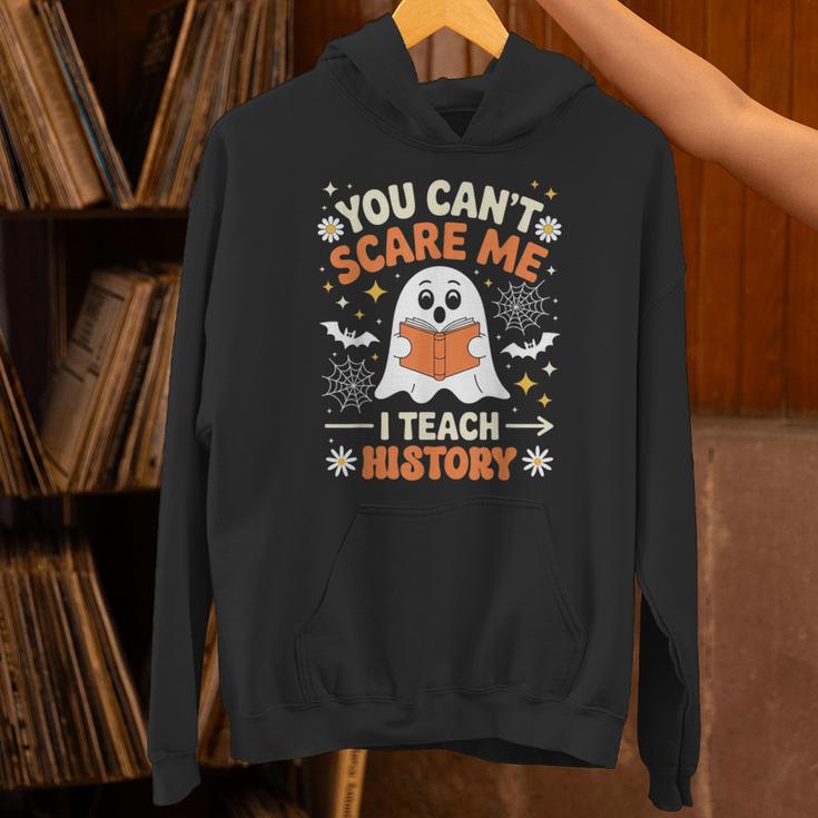 You Can't Scare Me I Teach History Retro Teacher Halloween Unisex Hoodie, History Teacher Hoodies, gift for family, gift for coworker