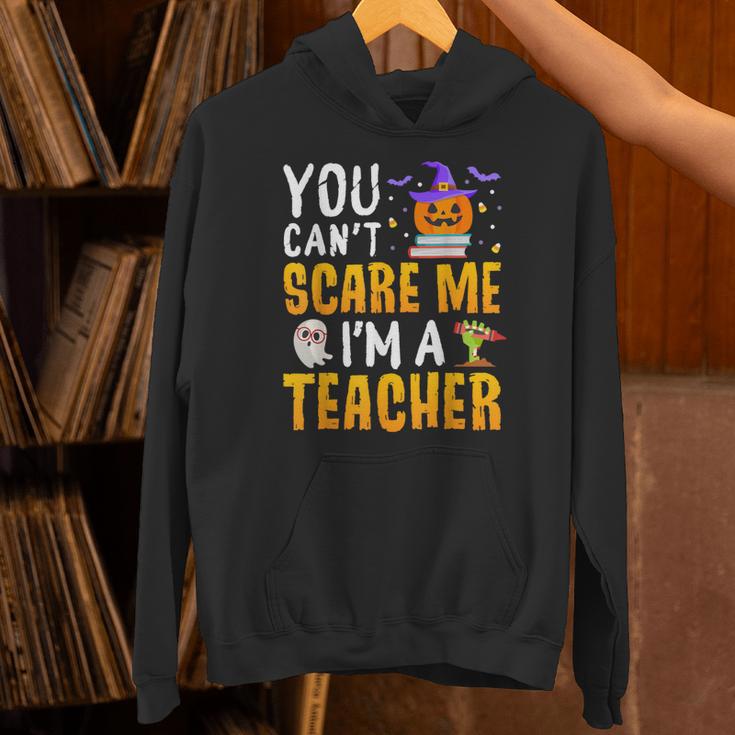 You Cant Scare Me Im A Teacher Halloween Trick Or Teach 2024 Unisex Hoodie, gift for family, gift for coworker You Cant Scare Me Im A Teacher Halloween Trick Or Teach 2024 Unisex Hoodie, gift for family, gift for coworker