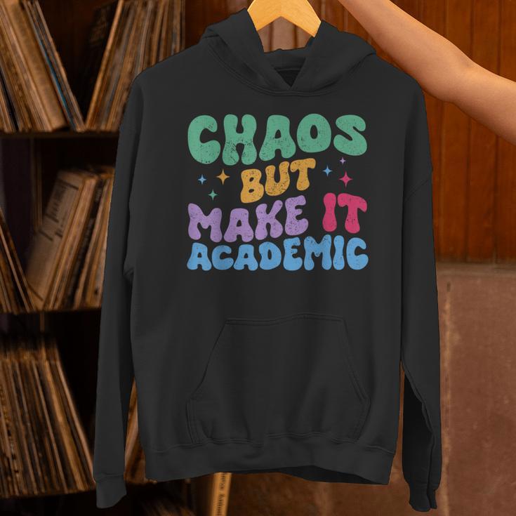 Chaos But Make It Academic Teacher Back To School Unisex Hoodie, gift for family, gift for coworker Chaos But Make It Academic Teacher Back To School Unisex Hoodie, gift for family, gift for coworker