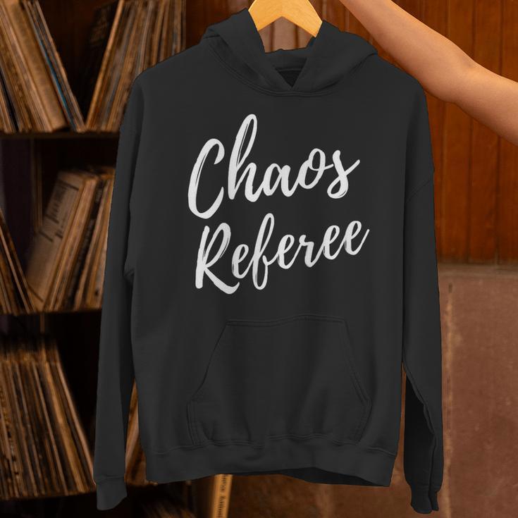 Chaos Referee For Mom Dad Teacher Shirt Cute Coach For Men Women Unisex Hoodie, gift for family, gift for coworker