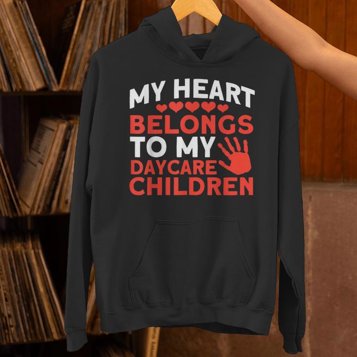 Childcare My Heart Belongs To Children Daycare Teacher Men Women Unisex Hoodie, gift for family, gift for coworker