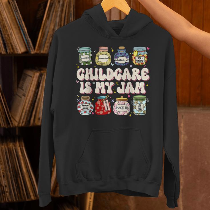 Childcare Is My Jam Child Care Teacher School Psychologist Unisex Hoodie, gift for family, gift for coworker