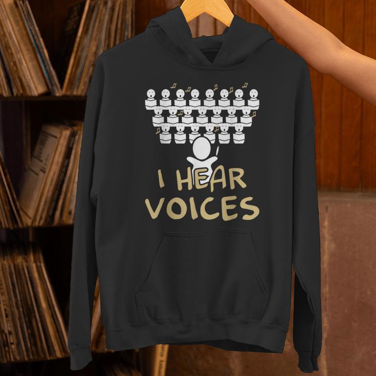 Choir Teacher Shirt I Hear Voices Chorister Tee Unisex Hoodie, gift for family, gift for coworker
