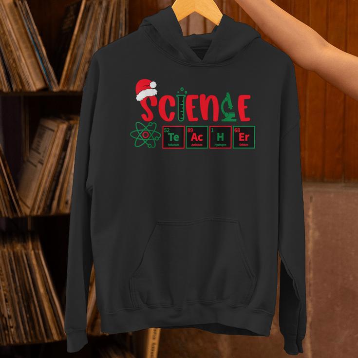 Christmas Science Teacher Santa Educator Chemical Elements Unisex Hoodie, Science Teacher Hoodies, gift for family, gift for coworker