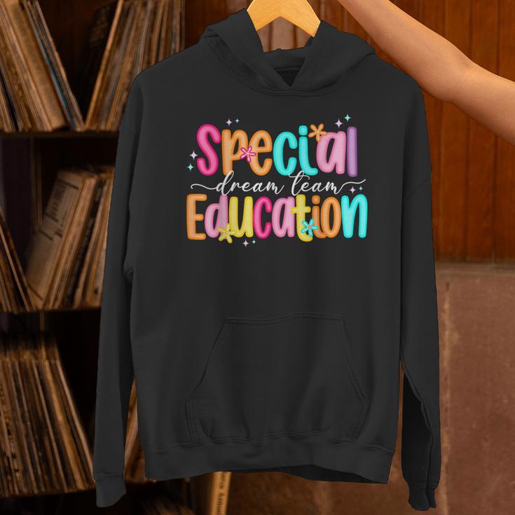 Color Special Education Squad Groovy Dream Team SPED Teacher Unisex Hoodie, Groovy Teacher Hoodies, gift for family, gift for coworker Color Special Education Squad Groovy Dream Team SPED Teacher Unisex Hoodie, Groovy Teacher Hoodies, gift for family, gift for coworker