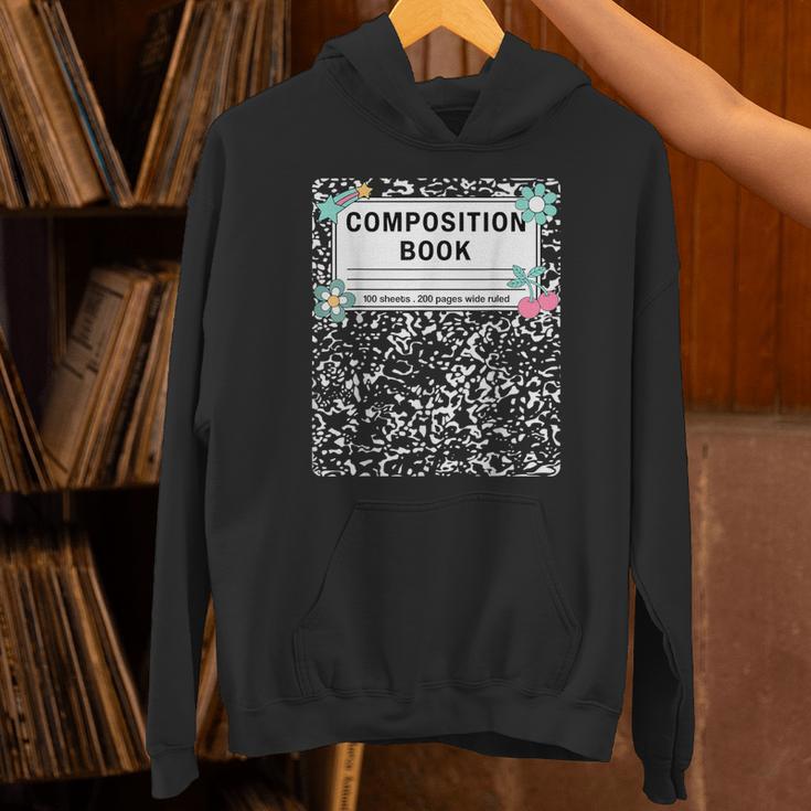 Composition Book Notebook Teachers Matching Group Halloween Unisex Hoodie, gift for family, gift for coworker
