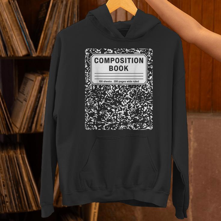 Composition Book Notebook Teachers Matching Group Halloween Unisex Hoodie, gift for family, gift for coworker Composition Book Notebook Teachers Matching Group Halloween Unisex Hoodie, gift for family, gift for coworker