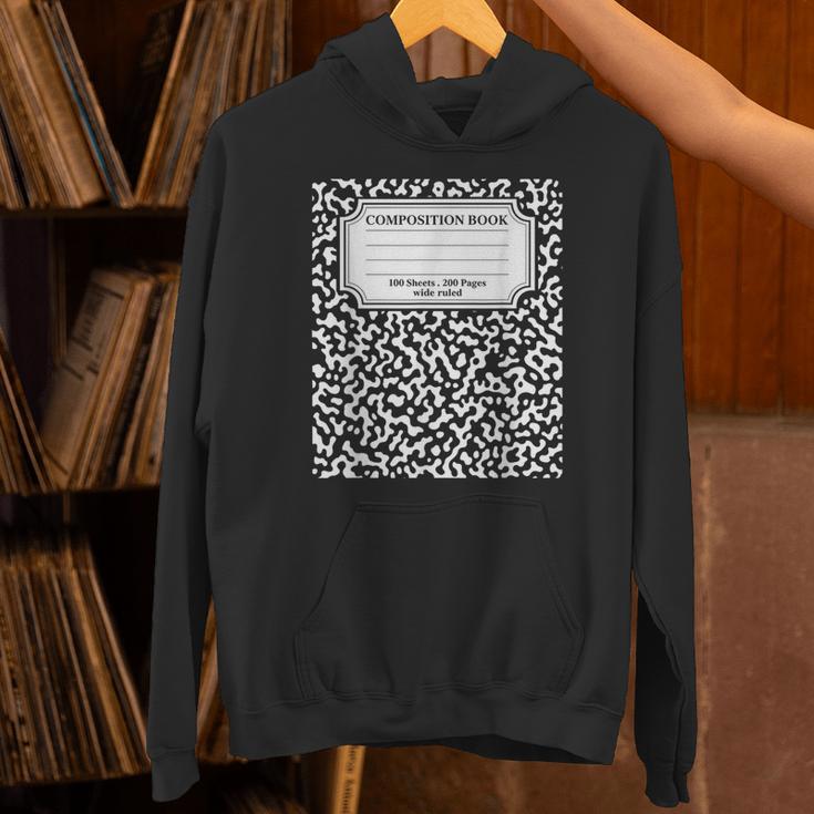Composition Notebook Matching Group Halloween Teachers Unisex Hoodie, gift for family, gift for coworker Composition Notebook Matching Group Halloween Teachers Unisex Hoodie, gift for family, gift for coworker