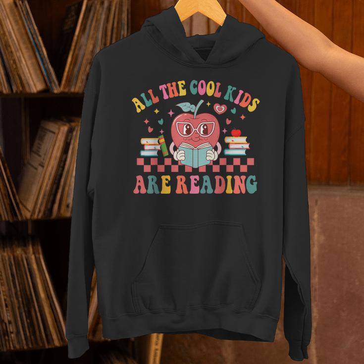All The Cool Kids Are Reading Book Reading Teacher School Unisex Hoodie, gift for family, gift for coworker All The Cool Kids Are Reading Book Reading Teacher School Unisex Hoodie, gift for family, gift for coworker