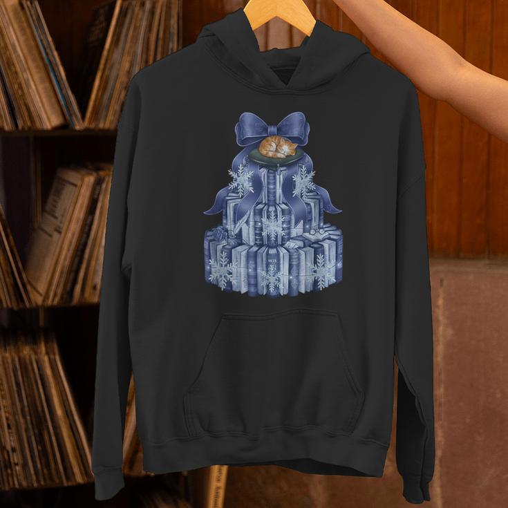 Coquette Bow Book Tree Merry Christmas Xmas Teacher Holiday Unisex Hoodie, gift for family, gift for coworker Coquette Bow Book Tree Merry Christmas Xmas Teacher Holiday Unisex Hoodie, gift for family, gift for coworker