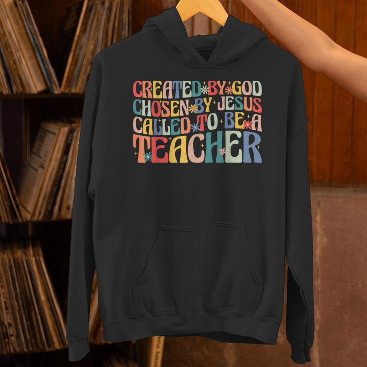Created By God Chosen By Jesus Called To Be a Teacher Unisex Hoodie, gift for family, gift for coworker Created By God Chosen By Jesus Called To Be a Teacher Unisex Hoodie, gift for family, gift for coworker
