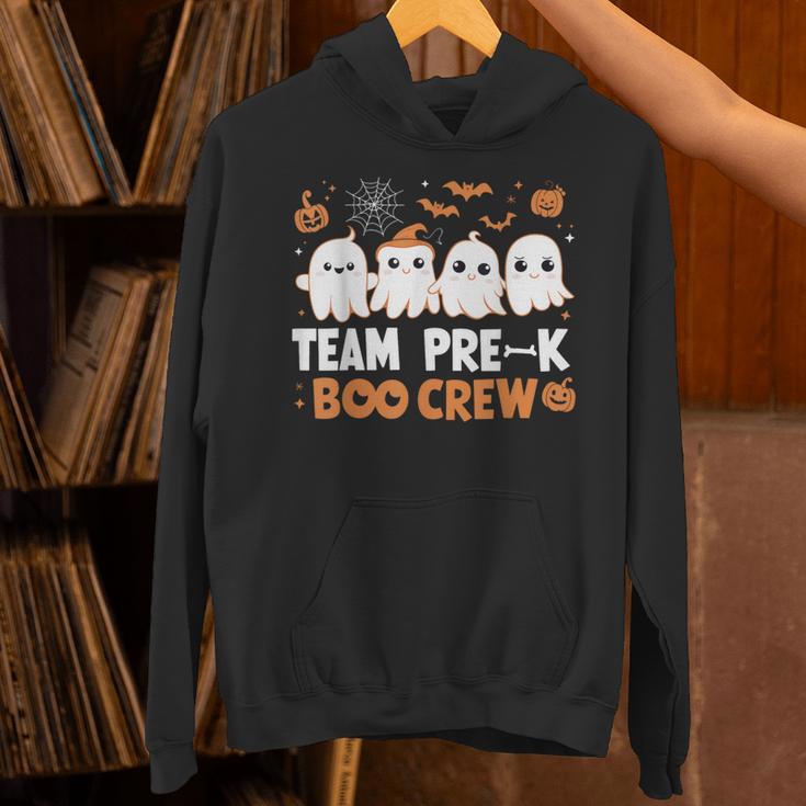 Cute Ghosts Pre-K Boo Crew Teachers Halloween Party Team For Men Women Kids Unisex Hoodie, gift for family, gift for coworker