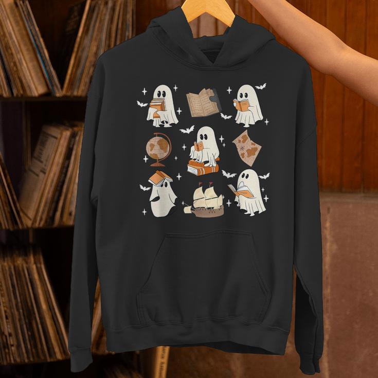Cute Ghosts Reading Book Bookworm Halloween History Teacher Unisex Hoodie, History Teacher Hoodies, gift for family, gift for coworker Cute Ghosts Reading Book Bookworm Halloween History Teacher Unisex Hoodie, History Teacher Hoodies, gift for family, gift for coworker