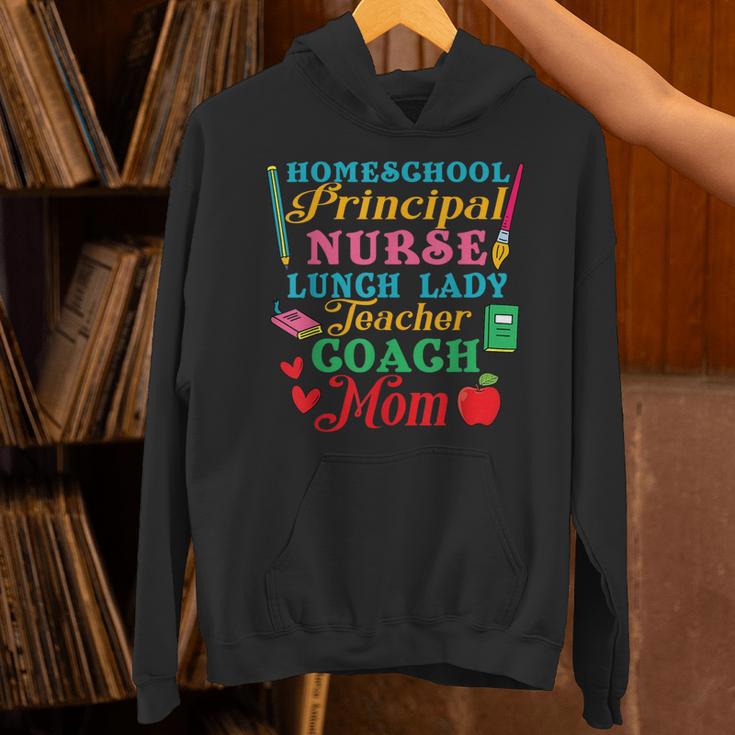 Cute Principal Nurse Lunch Lady Teacher Coach Homeschool Mom Unisex Hoodie, gift for family, gift for coworker Cute Principal Nurse Lunch Lady Teacher Coach Homeschool Mom Unisex Hoodie, gift for family, gift for coworker