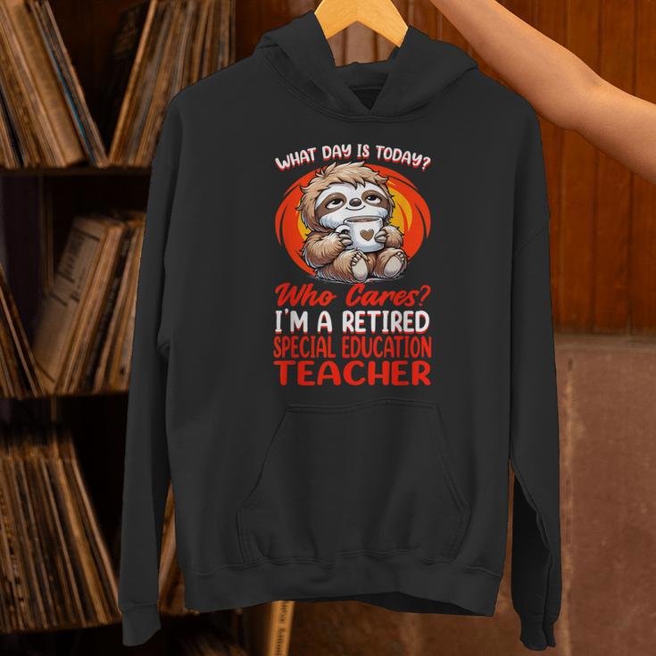What Day Is Today Retired Special Education Teacher Unisex Hoodie, gift for family, gift for coworker What Day Is Today Retired Special Education Teacher Unisex Hoodie, gift for family, gift for coworker