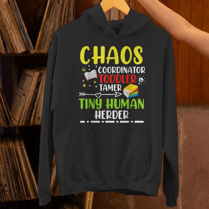 Daycare Teacher School Chaos Coordinator Toddler Tamer For Men Women Kids Unisex Hoodie, gift for family, gift for coworker