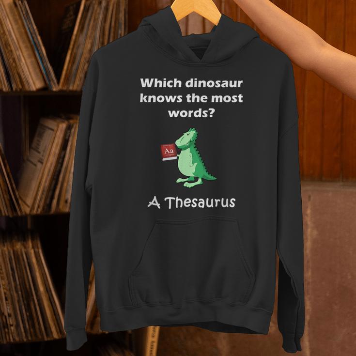 Dinosaur Thesaurus Grammar Joke Teacher Unisex Hoodie, gift for family, gift for coworker Dinosaur Thesaurus Grammar Joke Teacher Unisex Hoodie, gift for family, gift for coworker