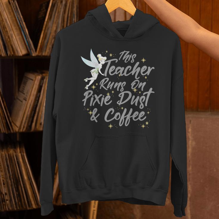 Disney Peter Pan Tinkerbell Teacher Pixie Dust And Coffee Unisex Hoodie, gift for family, gift for coworker