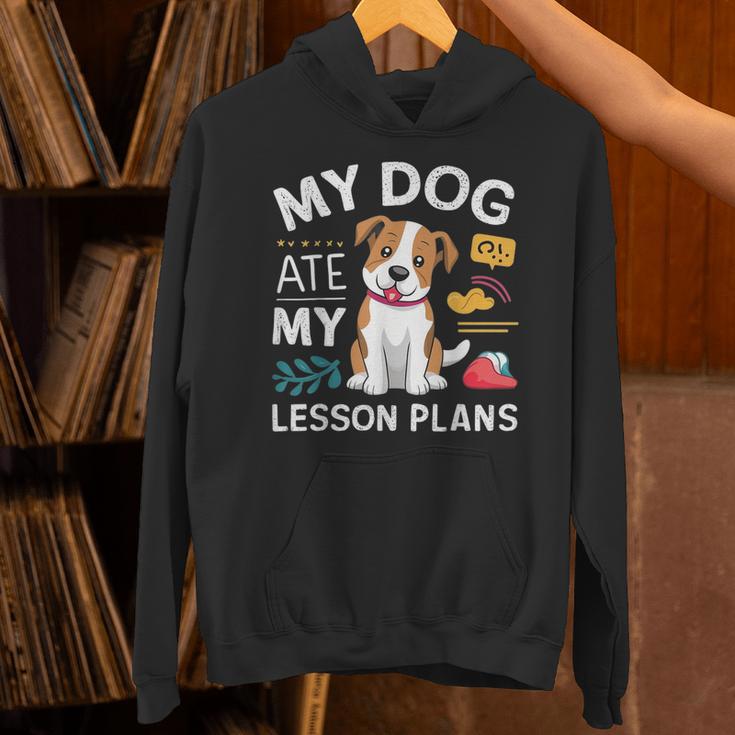 My Dog Ate My Lesson Plan Teacher Back To School Unisex Hoodie, gift for family, gift for coworker