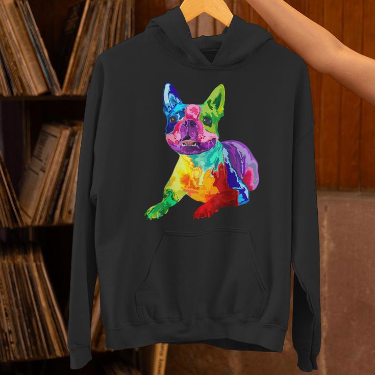 Dog Lover Boston Terrier Dog Colorful Boston Terrier Men Women Kids Unisex Hoodie, gift for family, gift for coworker