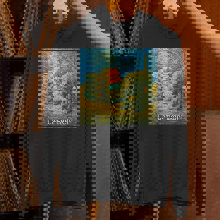 I Eat Cement 猫 ゴッホ 印象派 絵画 美学 パーカー