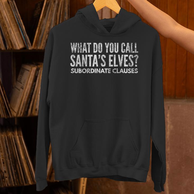 English Teacher About Grammar And Christmas Unisex Hoodie, English Teacher Hoodies, gift for family, gift for coworker