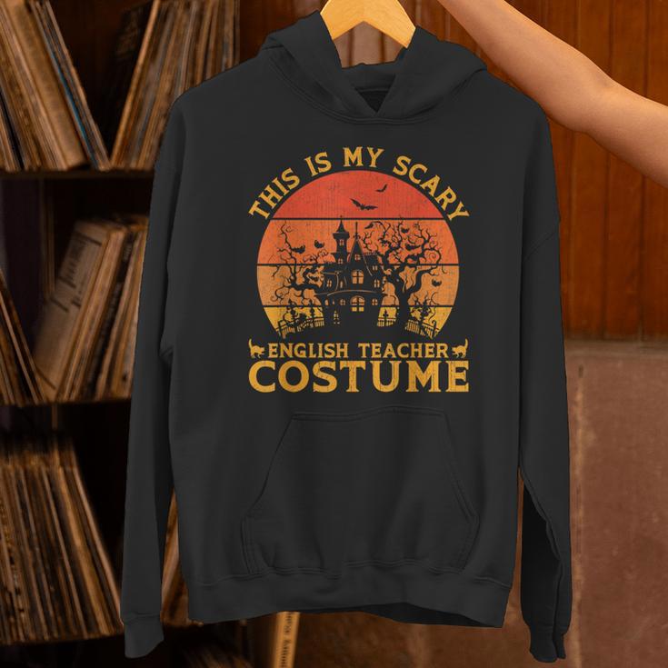 English Teacher Matching This Is My Scary Halloween Costume Unisex Hoodie, English Teacher Hoodies, gift for family, gift for coworker English Teacher Matching This Is My Scary Halloween Costume Unisex Hoodie, English Teacher Hoodies, gift for family, gift for coworker