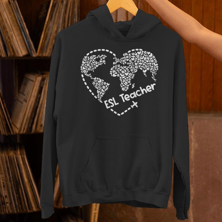 ESL Teacher ESOL Student Cute Heart Shape English Teacher Unisex Hoodie, Esl Teacher Hoodies, English Teacher Hoodies, gift for family, gift for coworker