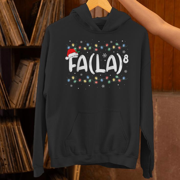 FA LA8 Christmas Santa Fa La Math Teacher Men Women Unisex Hoodie, gift for family, gift for coworker
