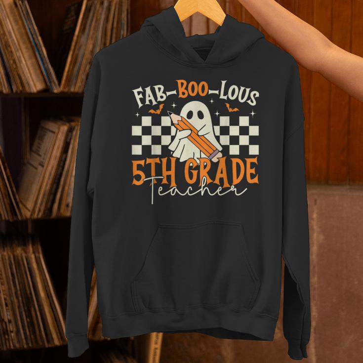 Fab Boo Lous 5th Grade Teacher Retro Ghost Spooky Halloween Unisex Hoodie, gift for family, gift for coworker Fab Boo Lous 5th Grade Teacher Retro Ghost Spooky Halloween Unisex Hoodie, gift for family, gift for coworker