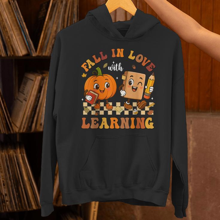 Fall In Love With Reading Book Autumn Pumpkins And Teachers Unisex Hoodie, gift for family, gift for coworker Fall In Love With Reading Book Autumn Pumpkins And Teachers Unisex Hoodie, gift for family, gift for coworker