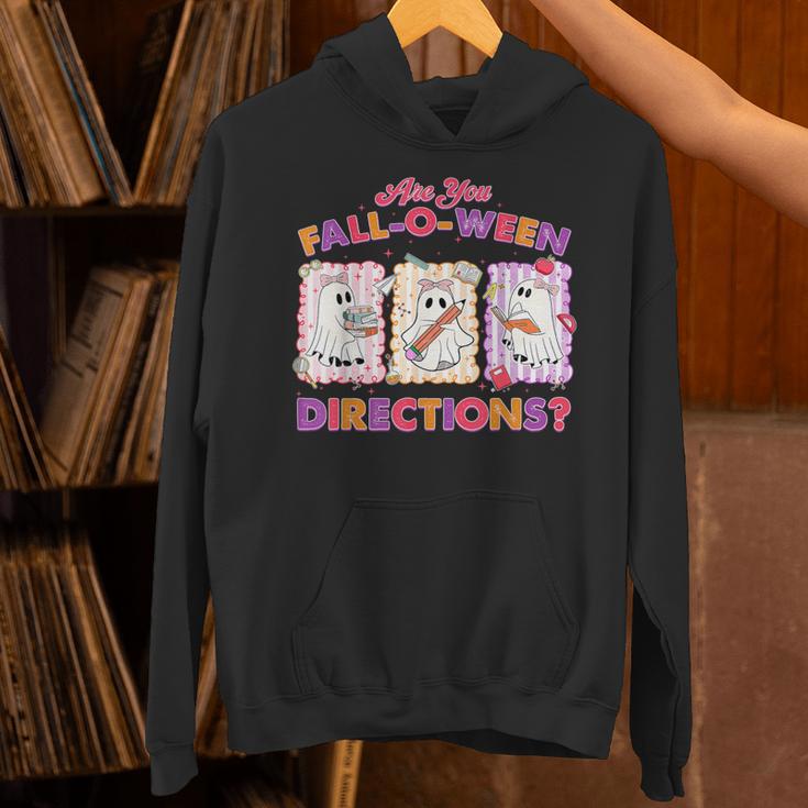 Are You Fall-O-Ween Directions Halloween Teacher Ghost Unisex Hoodie, gift for family, gift for coworker Are You Fall-O-Ween Directions Halloween Teacher Ghost Unisex Hoodie, gift for family, gift for coworker