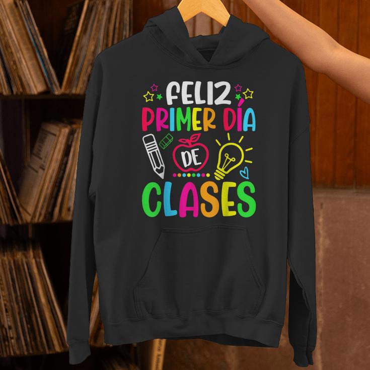 Feliz Primer Dia De Clases Kids Girl Teacher Spanish School Unisex Hoodie, gift for family, gift for coworker Feliz Primer Dia De Clases Kids Girl Teacher Spanish School Unisex Hoodie, gift for family, gift for coworker