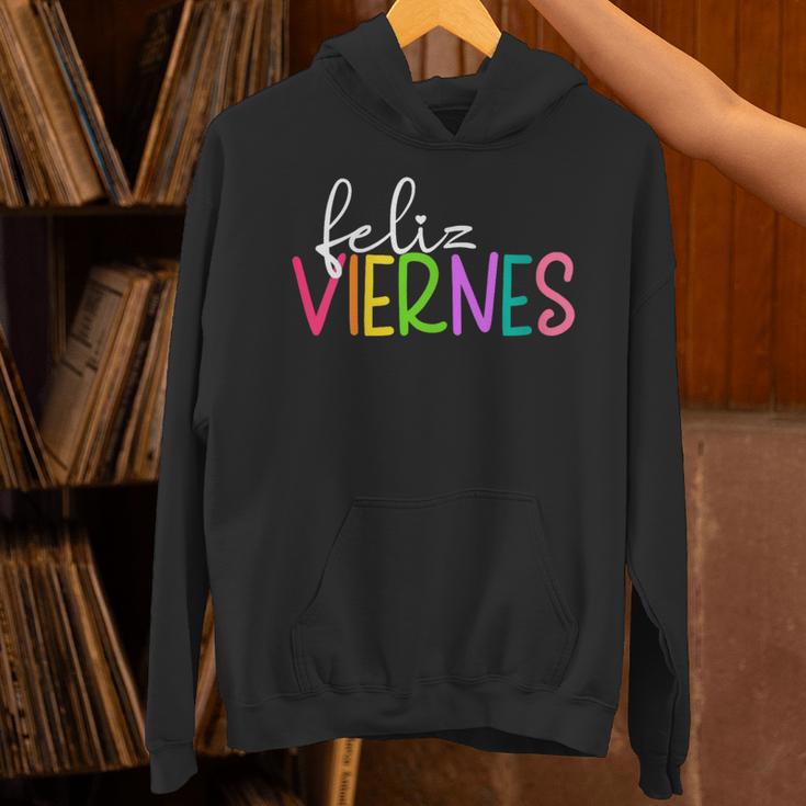 Feliz Viernes Happy Friday Spanish Teacher Friday Spanish Sp Unisex Hoodie, gift for family, gift for coworker