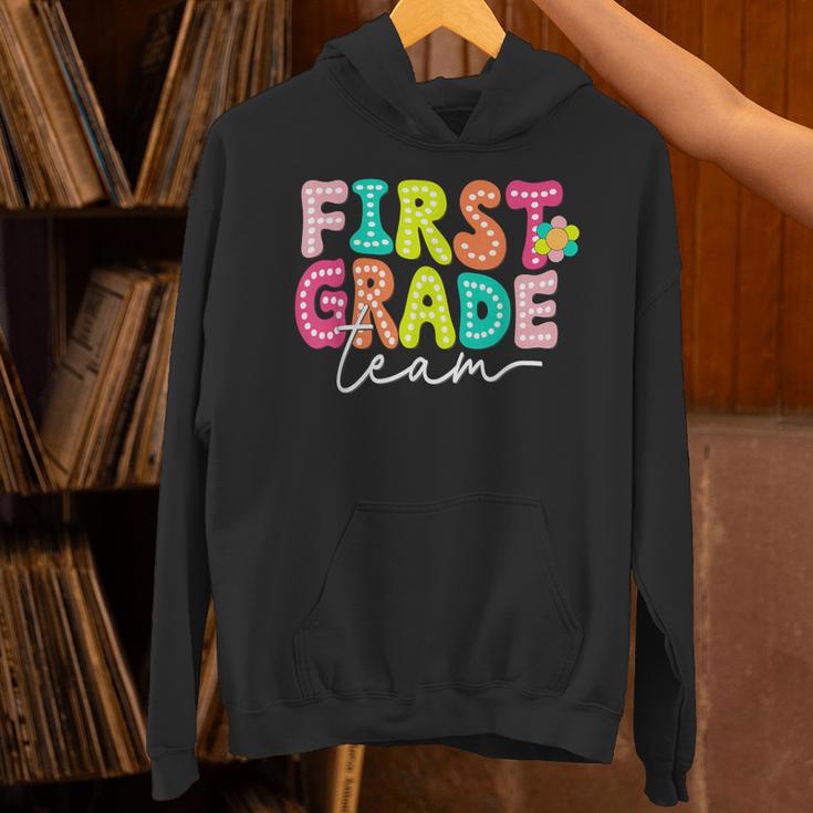 First Grade Team Teacher Back To School 1st Grade Squad Kids Unisex Hoodie, First Grade Teacher Hoodies, gift for family, gift for coworker First Grade Team Teacher Back To School 1st Grade Squad Kids Unisex Hoodie, First Grade Teacher Hoodies, gift for family, gift for coworker